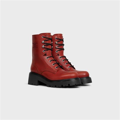 celine ranger boots|Women's Celine Triomphe Rangers zipped boots in calfskin.